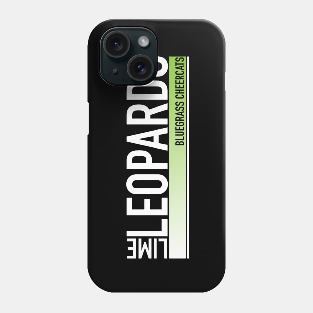 Lime Leopards - Athletic Style Phone Case by bluegrasscheercats