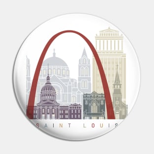 St Louis skyline poster Pin