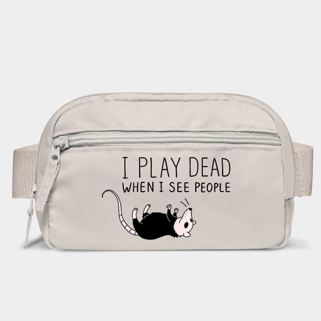 I Play Dead When I See People Antisocial Introvert Sarcasm by Anticorporati
