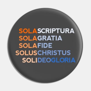 Five Solas of the Reformation Pin