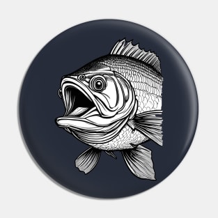 Big Mouth Bass Pin