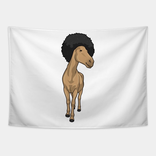 Horse Afro Tapestry by Markus Schnabel