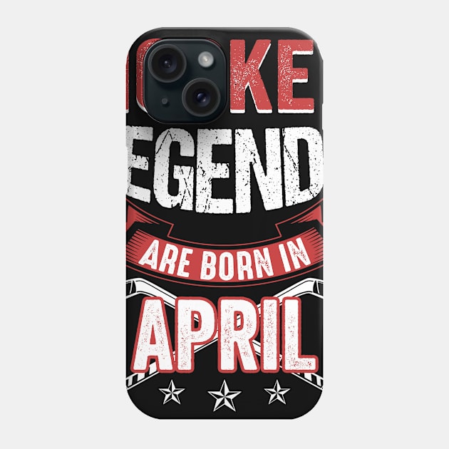 Hockey Legends Are Born In April T-Shirt Phone Case by Chapmanx