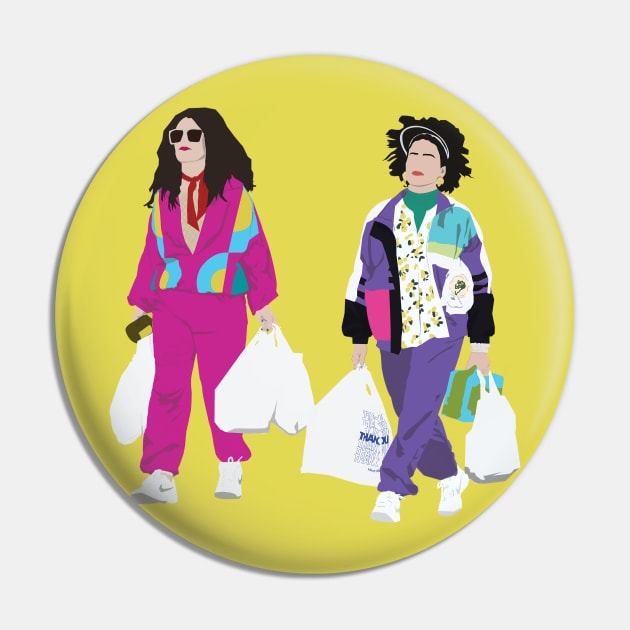 Broad City Ilana & Abbi Retro Pin by Hevding