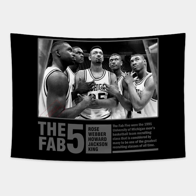 the-Fab-5 Tapestry by Multidimension art world