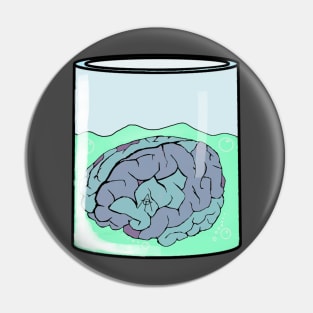 Brain in a vat - The Oddball Aussie Podcast Pin