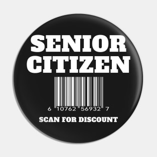 Senior Citizen Discount Pin