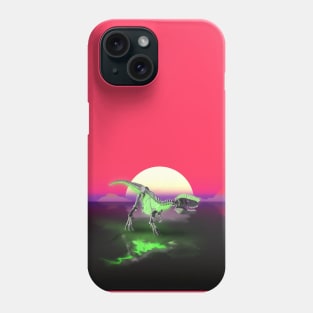 Laser Beam T REX in Space (no stars) Phone Case