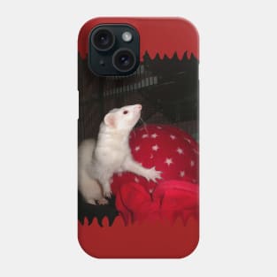 The Ivory Ferret and the Starry Red Bouncy House Phone Case