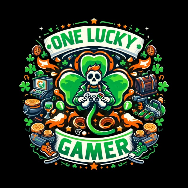 One Lucky Gamer St Patrick's Day by Justin green