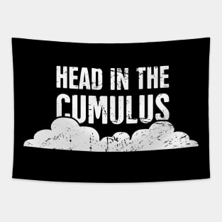 Head In The Cumulus | Funny Meteorology Meteorologist Tapestry