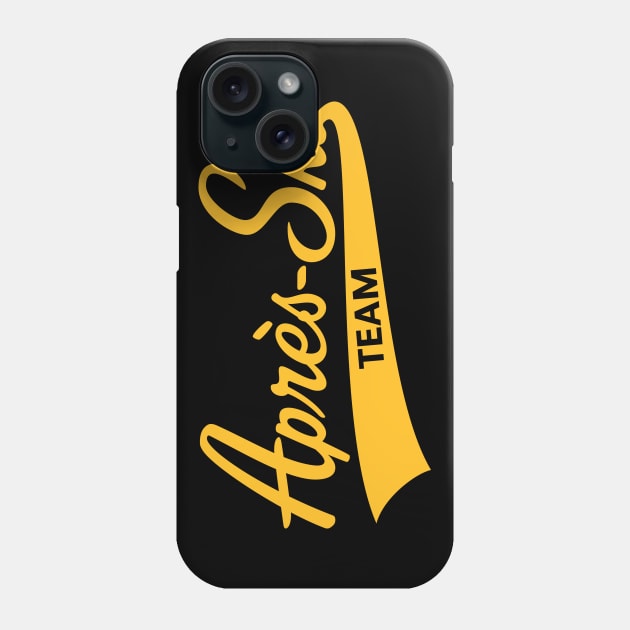 Après-Ski – Team (Lettering / Apres Ski / Gold) Phone Case by MrFaulbaum