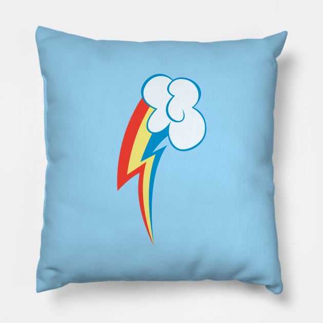 Rainbow Dash Cutie Mark Pillow by ariados4711