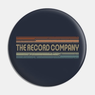 The Record Company Retro Lines Pin