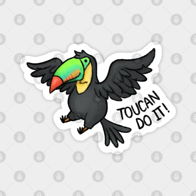 Toucan Do It! Magnet by drawforpun