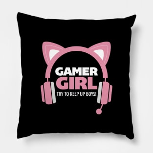 Gamer Girl apparel Pillow