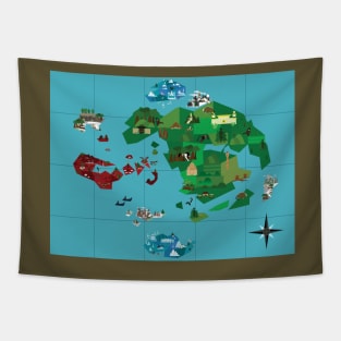 Avatar Map Tapestry