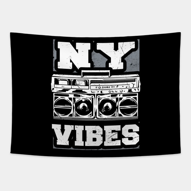 NY Vibes New York City Street Style Tapestry by Foxxy Merch