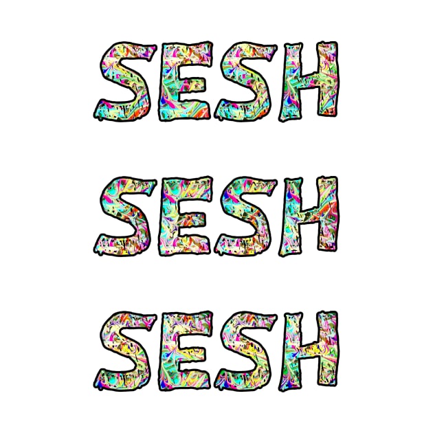 Sesh sesh sesh colour bomb festival design by Captain-Jackson