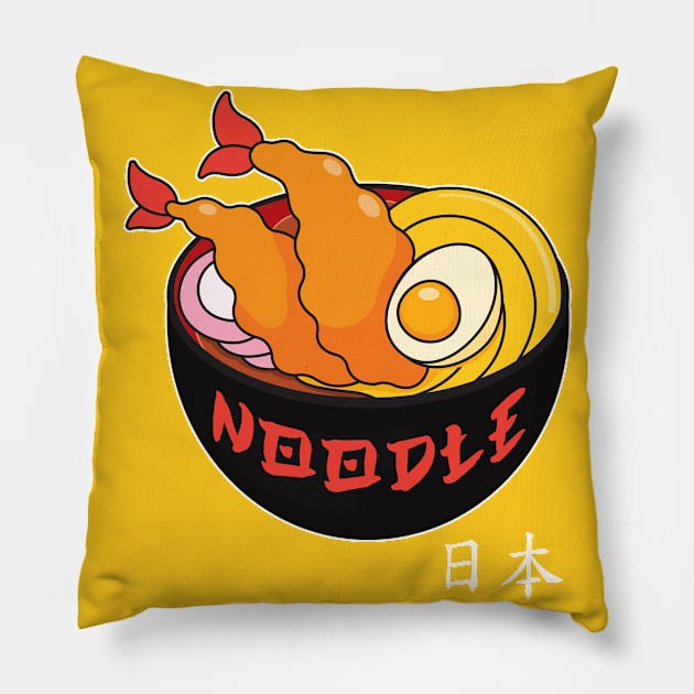 Japanese noodle Pillow by TarikStore