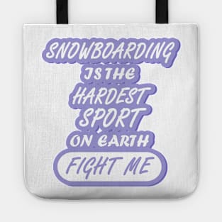 Snowboard Jump Winter Slope Retro Snow Gift Tote