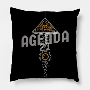 Agenda 21 | The Great Reset | Agenda 2030 | Globalization Conspiracy Pillow