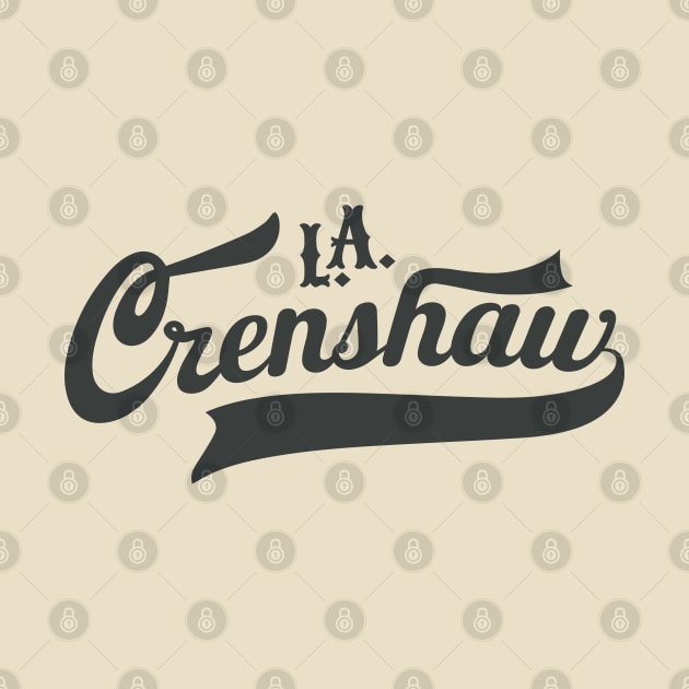 Los Angeles Crenshaw classic - Crenshaw LA - L.A. Crenshaw Logo by Boogosh