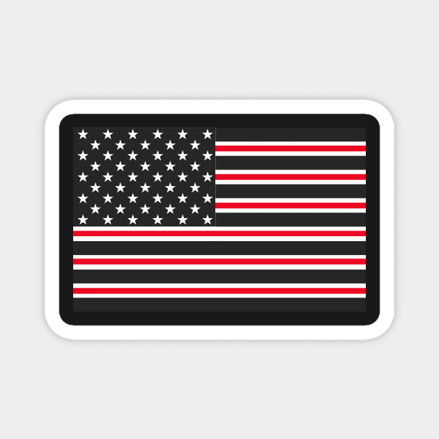 Thin White Line, Emergency Rescue EMS and EMT Gifts Magnet by 3QuartersToday