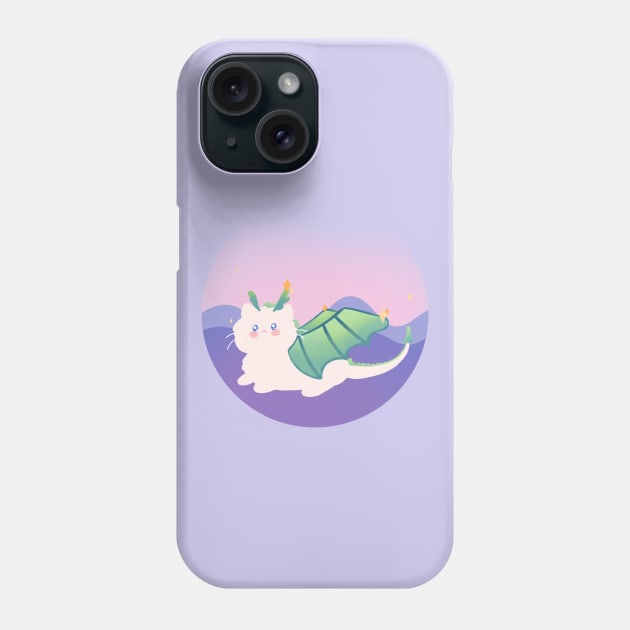 Cat dragon Phone Case by tinyfloofstar