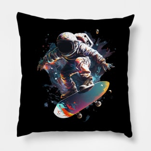 skater astronaut Pillow