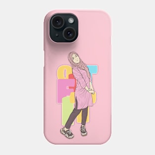 Beautiful Girl In PInk Outfit Phone Case