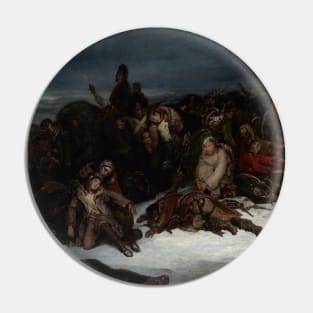 The Retreat of Napoleon's Army from Russia in 1812 by Ary Scheffer Pin