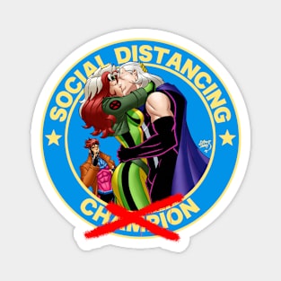 X Social Distancing Champion Magnet