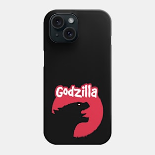 King of the Monsters Godzilla  silhouette Phone Case