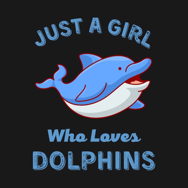 Juste une fille qui aime les dauphins Sticker by Jennifer Wirth