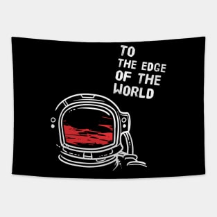 To the edge of the world - Astronaut Tapestry