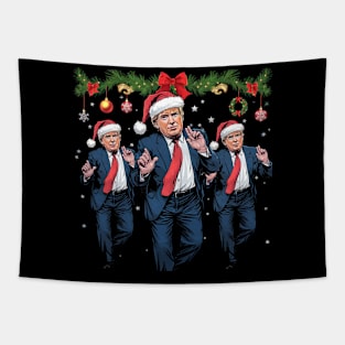 Trump Dance Santa Claus Christmas Xmas Pajamas Holiday Tapestry