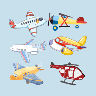 Toy Airplanes and Helicopter T-Shirt