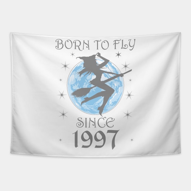 BORN TO FLY SINCE 1941 WITCHCRAFT T-SHIRT | WICCA BIRTHDAY WITCH GIFT Tapestry by Chameleon Living