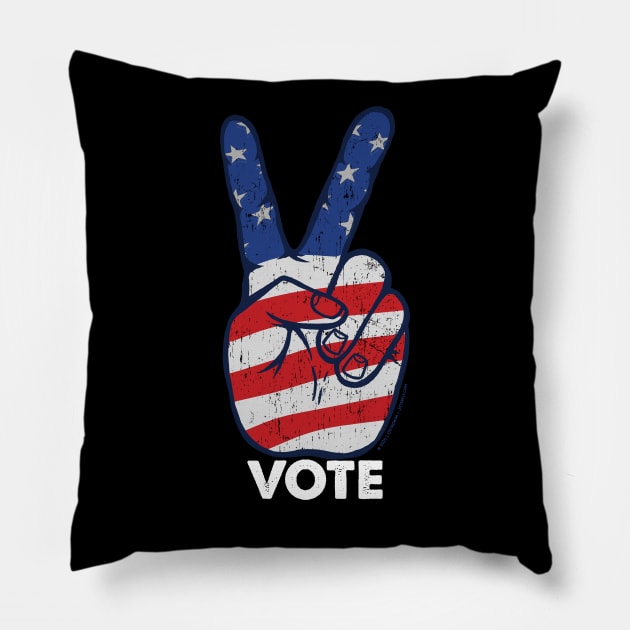 VOTE AMERICA Pillow by Jitterfly