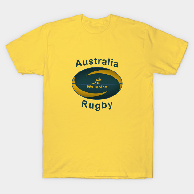 Australia Rugby World Cup Ball Design Australia Rugby T Shirt Teepublic De