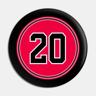 Adam Mokoka Number 20 Jersey Chicago Bulls Inspired Pin