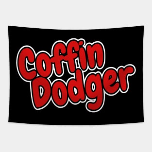 Old codger comes from Coffin Dodger Tapestry