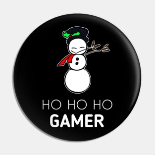 Ho Ho Ho Gamer Snowman Dabbing Pin