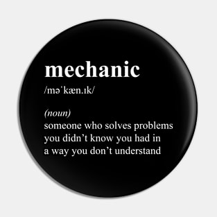 Funny Auto Mechanic Definition Pin