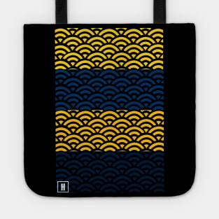Retro Japanese Clouds Pattern RE:COLOR 13 Tote