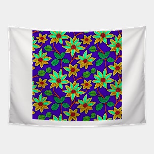 Tropical Blossom Extravaganza Tapestry