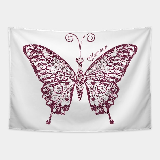 Glamour butterfly Tapestry by Raintreestrees7373