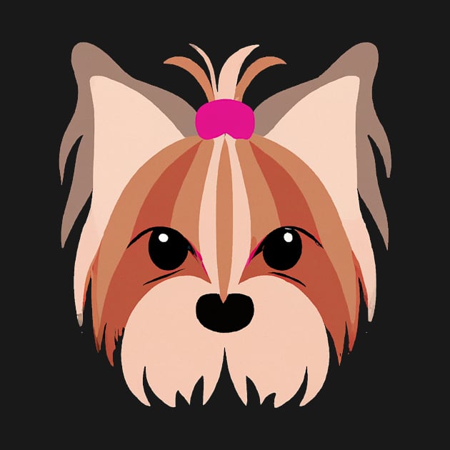 Yorkshire Terrier Pink Dog Lover Yorkie Retro by BetterManufaktur