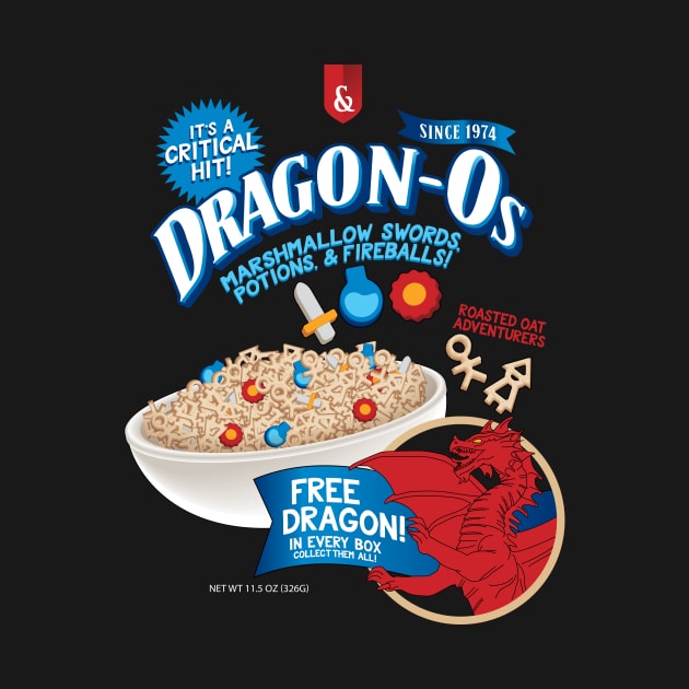 Dragon-Os Cereal Dungeons and Dragons Cereal by Natural 20 Shirts